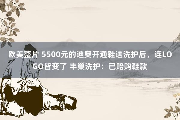 欧美整片 5500元的迪奥开通鞋送洗护后，连LOGO皆变了 丰巢洗护：已赔购鞋款